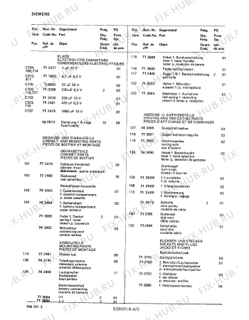 Взрыв-схема аудиотехники Siemens RM7013 - Схема узла 02