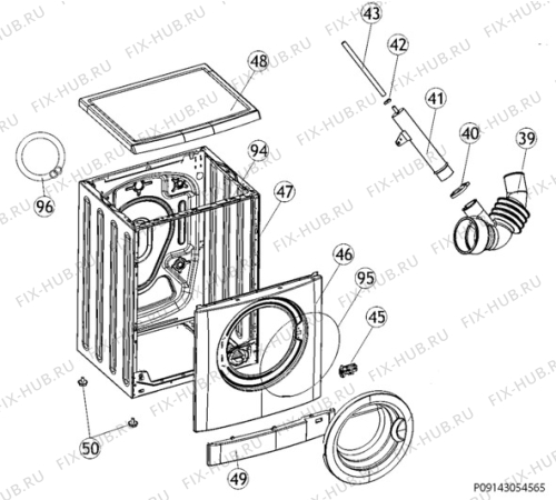 Взрыв-схема стиральной машины Zanussi ZWO1106W - Схема узла Section 4