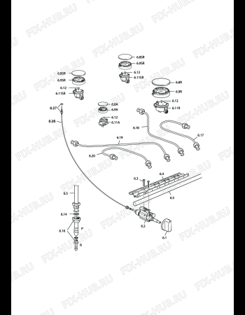 Схема №1 DEMW 654 с изображением Панель для плиты (духовки) DELONGHI 35C65361D1