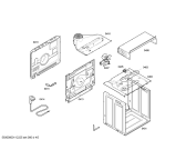 Схема №2 HBN43W350E Hornos bosch ind.multf.inox.ec3 с изображением Передняя часть корпуса для электропечи Bosch 00440539