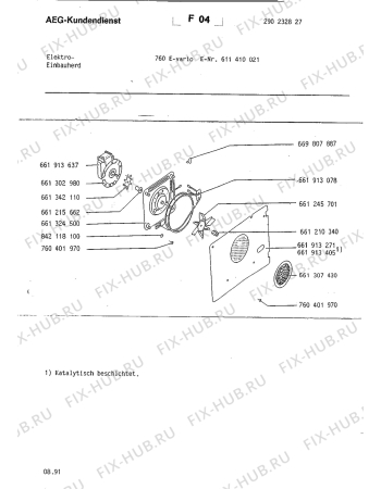 Взрыв-схема плиты (духовки) Aeg 760 E VARIO - Схема узла Section4