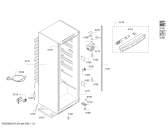 Схема №1 KSR38S71 с изображением Ручка двери для холодильной камеры Bosch 00249679