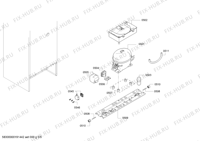 Схема №2 KGN39VK15R с изображением Дверь для холодильника Bosch 00715382