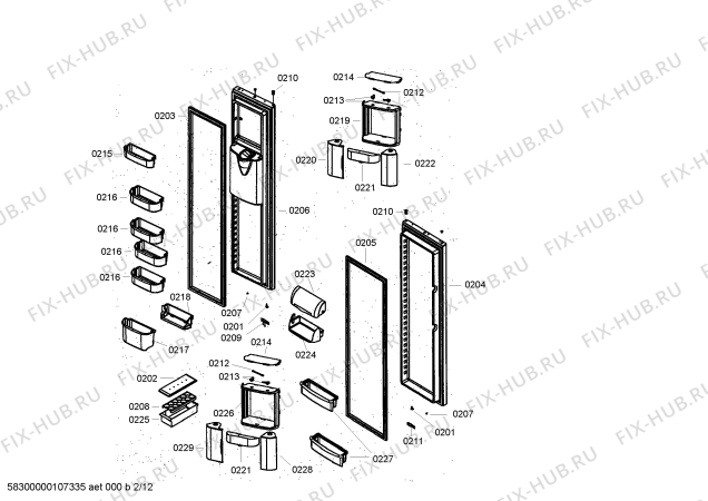 Схема №1 SK525264 с изображением Поднос для холодильника Bosch 00443351