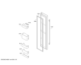 Схема №1 KAN90VI204 Side by side с изображением Дверь для холодильной камеры Bosch 00713993