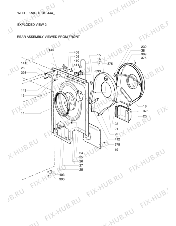 Схема №1 020743A15072 ECO43A с изображением Скрепление для сушильной машины Whirlpool 480112101204