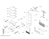 Схема №1 B22CS51SNS с изображением Выдвижной ящик для холодильной камеры Bosch 12020512