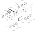 Схема №1 BC635KSOT (565380, EV331-D444M) с изображением Клавиша для плиты (духовки) Gorenje 565521