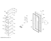 Схема №1 GSV33VI31N BOSCH с изображением Дверь для холодильной камеры Siemens 00717543