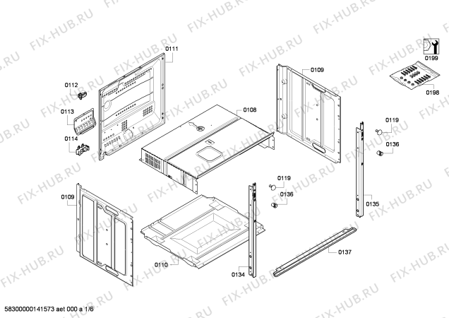 Схема №2 B15M42S0GB с изображением Панель управления для электропечи Bosch 00675695