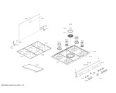 Схема №1 FG124I48SC COCINA COLDEX FASSINA PLUS INOX L760 220V с изображением Передняя панель для электропечи Bosch 00773238