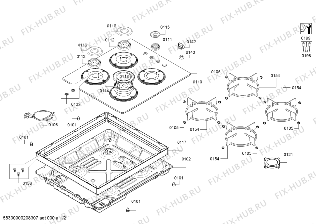 Схема №1 EO0C2PB10O Siemens с изображением Рамка для электропечи Bosch 11023621