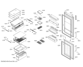 Схема №1 KGN57PI26N с изображением Дверь морозильной камеры для холодильника Bosch 00772094