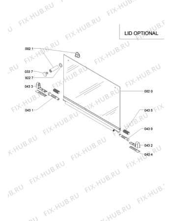 Схема №1 9BRKPG6001A (F095147) с изображением Керамическая поверхность для плиты (духовки) Indesit C00382580