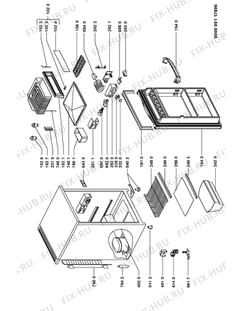 Схема №1 ARC 0100 с изображением Дверца для холодильной камеры Whirlpool 481244229191