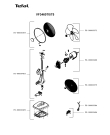 Схема №1 VF3460T0/75 с изображением Часть корпуса для обогревателя (вентилятора) Tefal FS-00000409