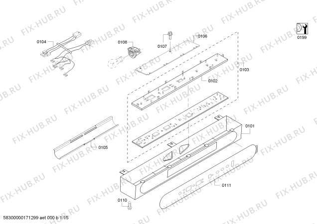 Схема №1 KBUDT4855E с изображением Винт для посудомойки Bosch 00628970