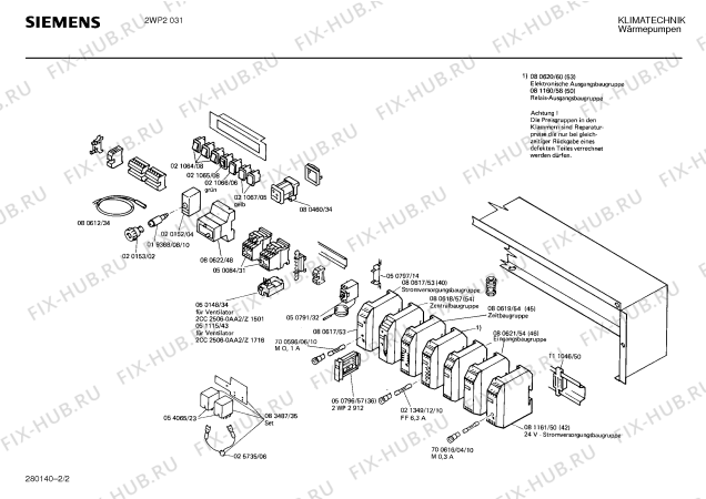 Взрыв-схема стиральной машины Siemens Ag 2WP2031 - Схема узла 02