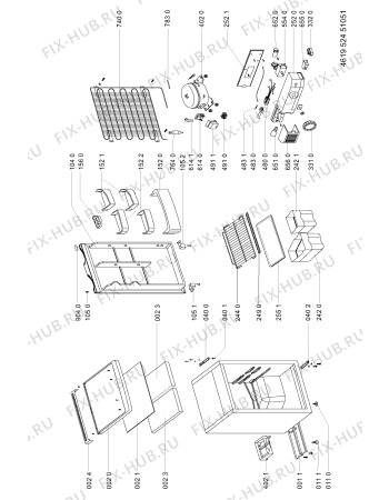 Схема №1 KVA 1401/1 с изображением Переключатель для холодильника Whirlpool 481241288024