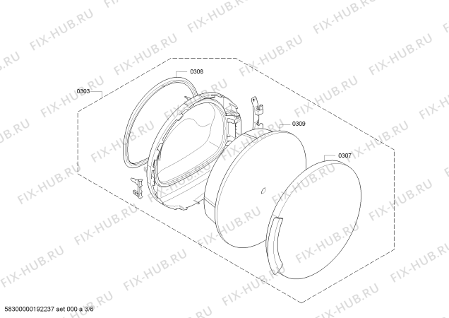 Схема №2 WTP60000 с изображением Панель управления для сушилки Bosch 11013200