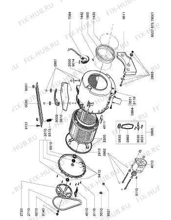 Схема №1 AWG 5050 с изображением Обшивка для стиральной машины Whirlpool 481246469226