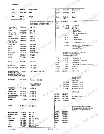 Взрыв-схема телевизора Siemens FC7402 - Схема узла 05