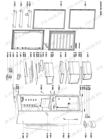 Схема №1 BCB 7030 D AAA S с изображением Криостат для холодильника Whirlpool 481010846949