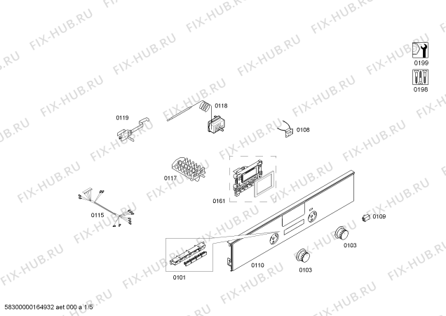 Схема №1 HB22AR521E Horn.siemens.2d.ind.s2.e0_tif.pta_bs.inx с изображением Передняя часть корпуса для электропечи Siemens 00700644