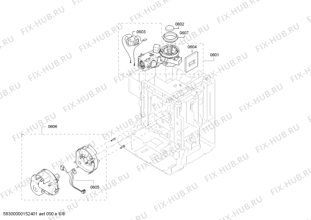Схема №1 CM250110 с изображением Модуль управления для кофеварки (кофемашины) Bosch 00654004