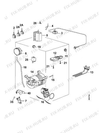 Взрыв-схема стиральной машины Zanussi ZWT2100 - Схема узла Electrical equipment 268