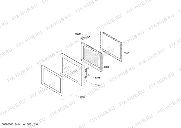 Схема №1 BM211100 с изображением Передняя панель для плиты (духовки) Bosch 00439796