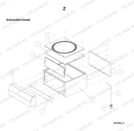 Схема №2 AFO 395 с изображением Запчасть для составляющей Whirlpool 482000001349