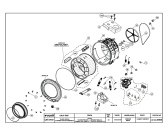 Схема №1 BEKO WKD24560R (7301910001) с изображением Модуль (плата) для стиральной машины Beko 2822530581