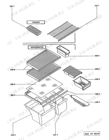 Схема №2 ARG 457/G с изображением Заглушка для холодильника Whirlpool 481949268711