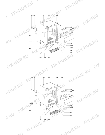 Взрыв-схема холодильника Electrolux RH236L - Схема узла Housing 001