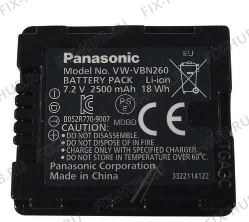 Большое фото - Электроадаптер для фотоаппарата Panasonic VWVBN260EK в гипермаркете Fix-Hub