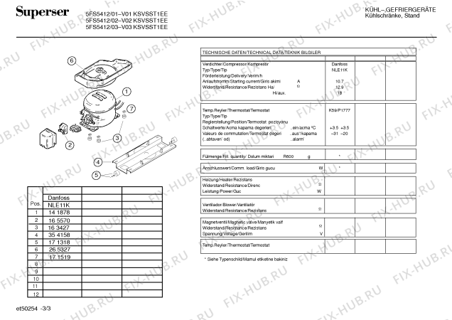 Схема №1 5FS5422 ksvssx1ee с изображением Контейнер для холодильной камеры Bosch 00356212