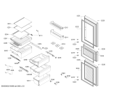 Схема №1 KG28NV290C с изображением Дверь для холодильника Siemens 11026141