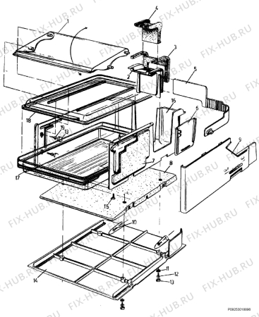 Взрыв-схема холодильника Frigidaire BJ503T-RFBA - Схема узла Section 3