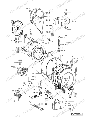 Схема №1 PG 51 с изображением Обшивка для стиральной машины Whirlpool 481245214397