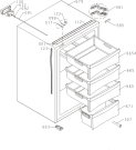 Схема №1 PVD4088V/P01 (357661, ZODI1186) с изображением Корпусная деталь для холодильника Gorenje 698095