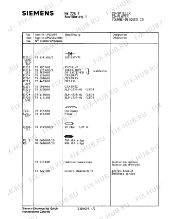 Схема №1 RV180 с изображением Транзистор для звукотехники Siemens 00731525