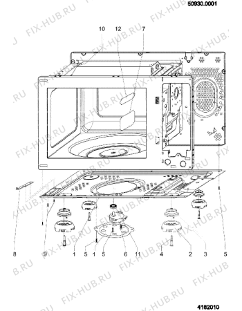 Схема №1 MWH121T (F034828) с изображением Кабель для микроволновой печи Indesit C00141515