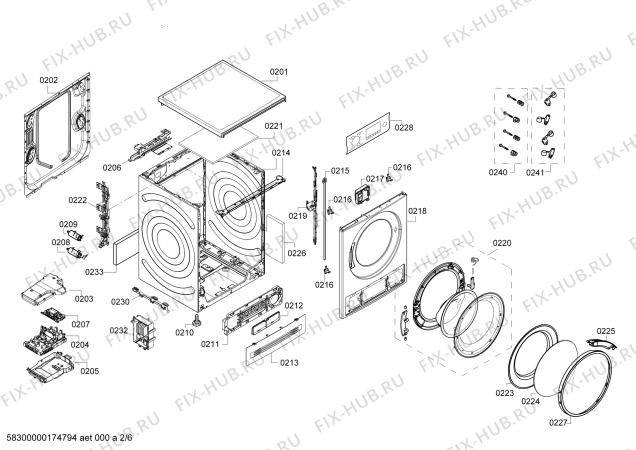 Схема №1 WD15H5681W Siemens с изображением Модуль управления для стиралки Siemens 00749659