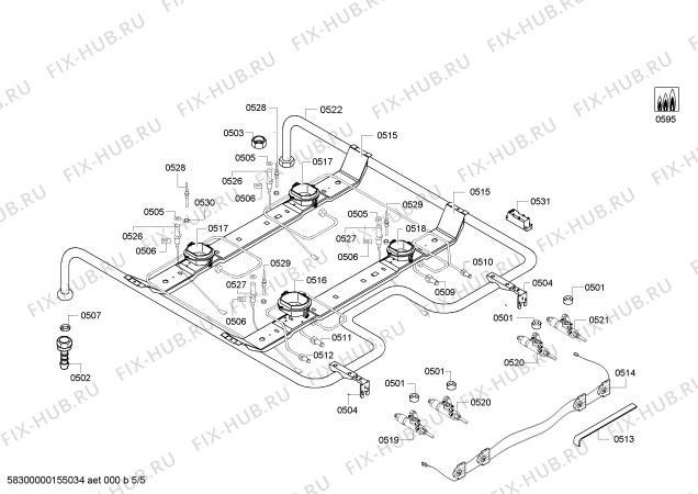 Схема №1 FRS3010GTL с изображением Кабель для электропечи Bosch 00621049