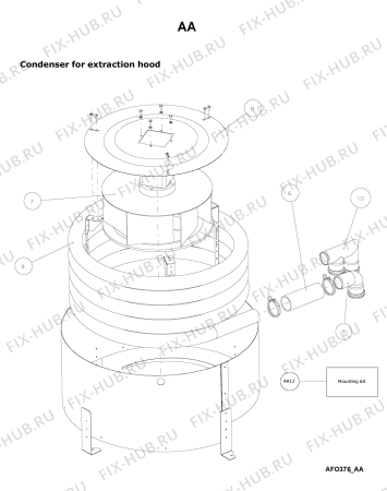 Схема №1 AFO 389 с изображением Другое для комплектующей Whirlpool 483286012066