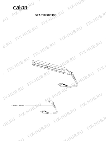 Схема №1 SF1514C0/D80 с изображением Электропитание для фена Calor CS-00136780