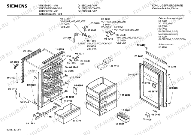 Схема №1 GI13B02 с изображением Дверь для холодильника Siemens 00204486