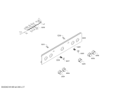Схема №1 HGG223153P с изображением Панель управления для плиты (духовки) Bosch 00702896