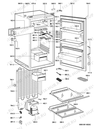 Схема №1 KVE 1432/A/1 с изображением Дверь для холодильника Whirlpool 481241829686